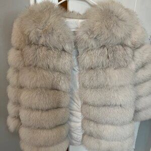 Natural fur coat